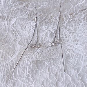 Sterling silver dangle earrings